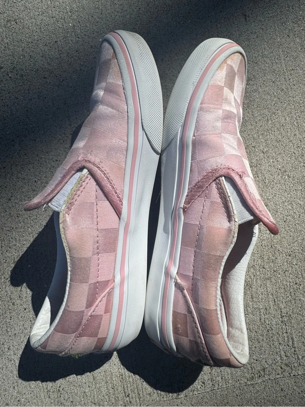 girls Vans slip on sneakers size 2